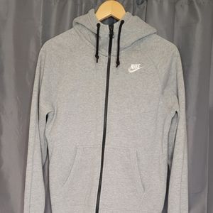 Nike Mens Zip up Gray Sweater/Hoodie Small